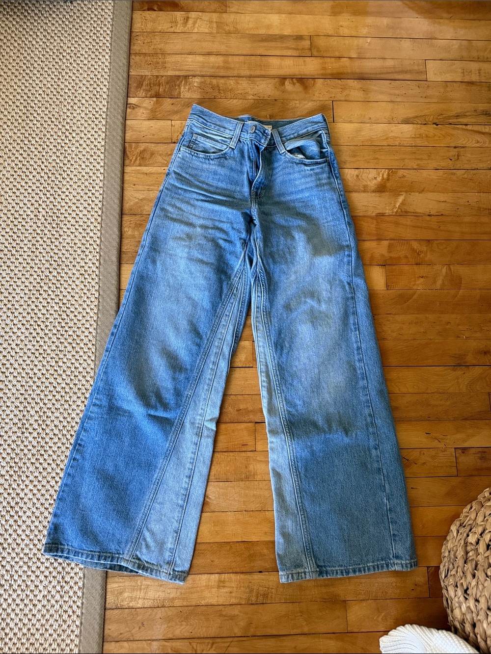 Levi's Light Blue Wide Leg Flare Jeans